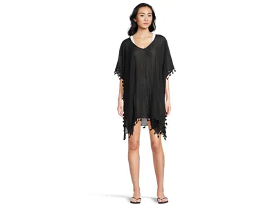 Seafolly Future Tribe Amnesia Kaftan Cover-up In Black