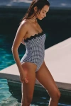 Seafolly Gia Check One-piece Swimsuit In Multi