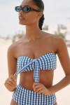 Shop Seafolly Gingham Bandeau Bikini Top