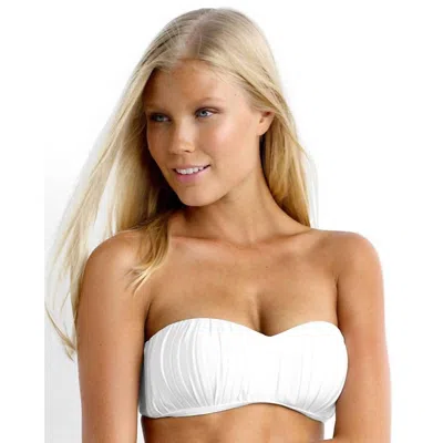 Seafolly Goddess Kiara Bustier Top In White