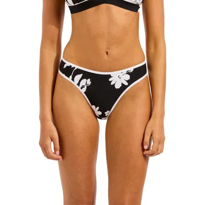 Seafolly High Cut Bikini Bottoms In Black