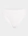 Seafolly High-rise Bikini Bottoms In White