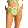 Seafolly High Waist Bikini Bottoms In Green