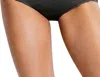 Seafolly High Waist Lattice Bikini Bottom In Sea Black In Multi