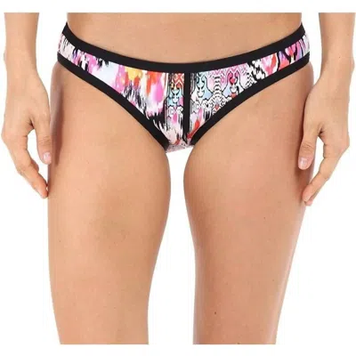 Seafolly Hipster Bikini Bottom In Beach Gypsy Nectarine In Multi