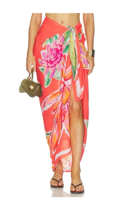 Seafolly Hothouse Floral Sarong In Multi
