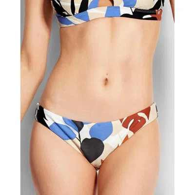Seafolly In The Jungle Hipster Bikini Bottom In Chocolate In Multi