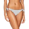 Seafolly Inka Stripe Tie Side Bikini Bottom In White