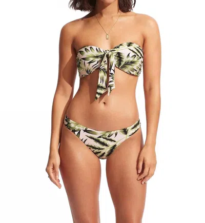 Seafolly Island In The Sun Hipster Bikini Bottom In Avocado In Green