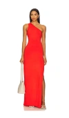 Seafolly Jersey One Shoulder Dress In Red