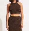 Seafolly Knit Top In Brown