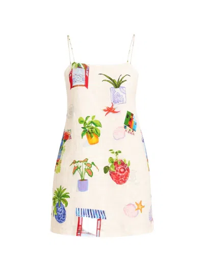 Seafolly La Boca Mini Dress In Yellow