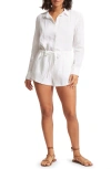SEAFOLLY LONG SLEEVE LINEN COVER-UP ROMPER