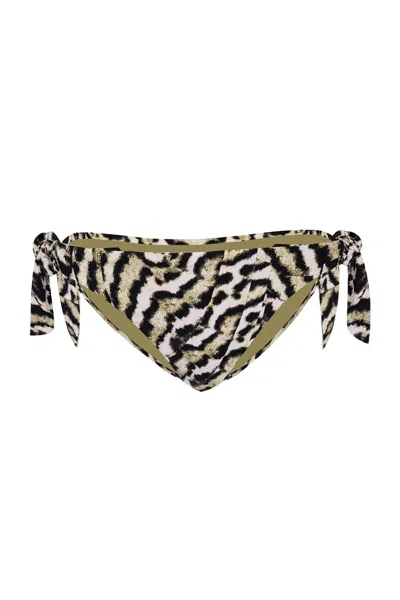 Seafolly Mandalay Hipster Tie-side Pant Olive Oil