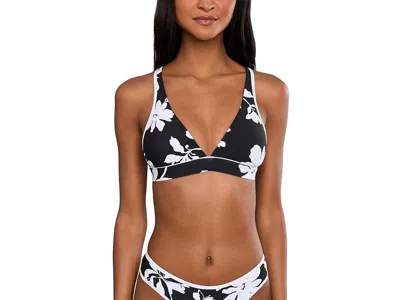 Seafolly Mayflower Multi Fit Longline Tri Women's Clothing Black: Aus 12 (us Women's 8)