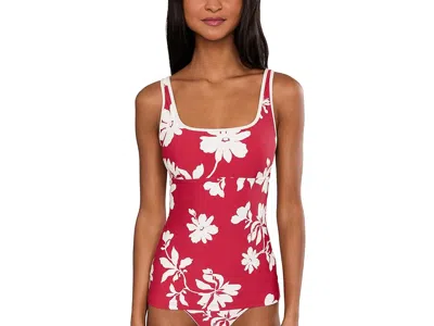 Seafolly Mayflower Square Neck Tankini Women's Clothing Cosmo Red: Aus 12 (us Women's 8)