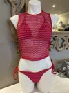 Seafolly Mesh Effect Mesh Tank In Chilli Red