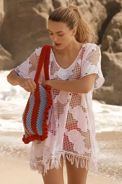 Seafolly Mesh Kaftan In White