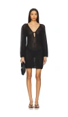 Seafolly Mesh Knit Cover Up In Black