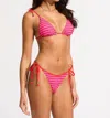 Seafolly Mesh Tie Side Bikini Set In Chilli Red