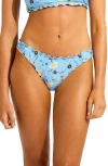 Seafolly Womens Powder Blue Modern Romance Hipster Bikini Bottoms In Blue