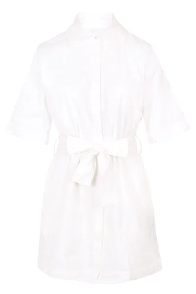 Seafolly Mini Shirt Dress White
