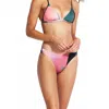 Seafolly Modern Art High Cut Bikini Bottom In Dalia In Multi