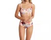 Seafolly Modern Love Dd Cup Bustier Bikini Top In Peach In Pink