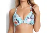 Seafolly Modern Love Halter Bikini Top In Iceberg In Blue