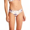 Seafolly Modern Love Ruched Side Bikini Bottom In Peach In Multi