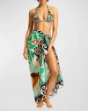 SEAFOLLY MULTI-PATTERN PAREO COVERUP