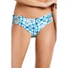 Seafolly Multi Strap Bikini Bottom In Caribbean Ink In Blue