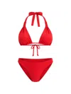 Seafolly Multi-fit Triangle Bikini In Red