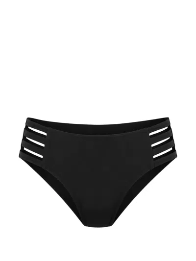 Seafolly Multi-strap Bikini Bottoms In Black