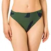 Seafolly New Wave High Rise Bottom In Ivy In Green
