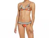 Seafolly Ocean Alley Fixed Tri Bikini Top In Tangelo In Orange