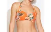 Seafolly Ocean Alley Halter Bikini Top In Tangelo In Orange