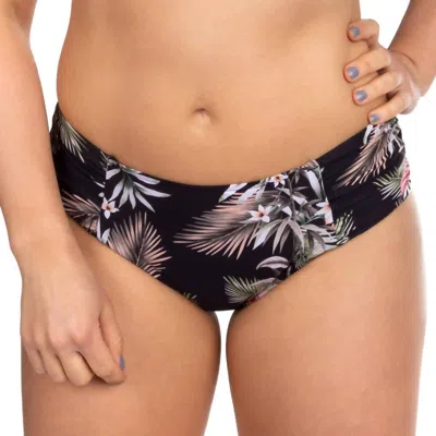 Seafolly Ocean Alley Wide Side Retro Bottom In Black