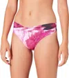 Seafolly Ocean Ombre Twist Band Hipster In Sangria In Pink