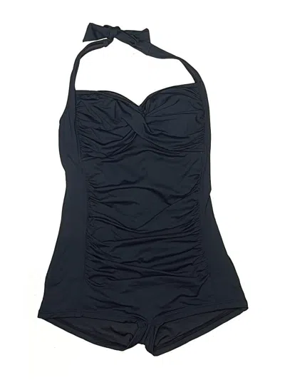 Pre-owned Seafolly One Piece Swimsuit In Black