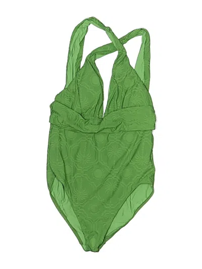 Pre-owned Seafolly One Piece Swimsuit In Green