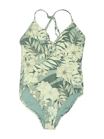 Pre-owned Seafolly One Piece Swimsuit In Green