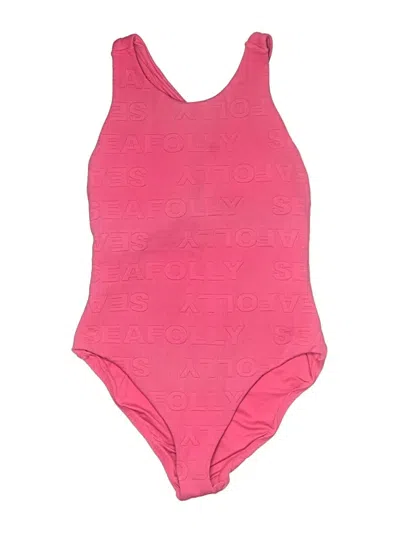 Pre-owned Seafolly One Piece Swimsuit In Pink