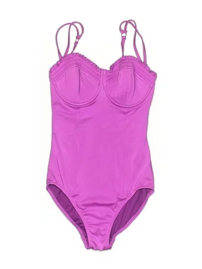 Pre-owned Seafolly One Piece Swimsuit In Purple