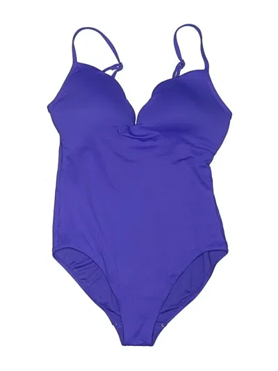 Pre-owned Seafolly One Piece Swimsuit In Purple