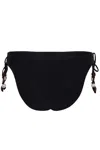 Seafolly Palermo Loop Tie Side Bikini Bottom Black Pearl In Black