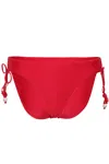 Seafolly Palermo Loop Tie Side Bikini Bottom Cosmo Red In Red