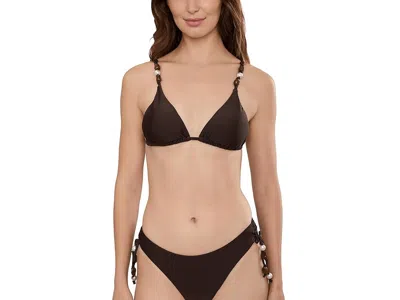 Seafolly Palermo Slide Tri Women's Clothing Sepia: Aus 16 (us Women's 12) In Brown
