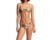 Seafolly Paradise Garden Underwire Bra Top In Avocado In Green
