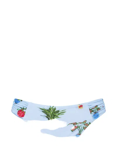 Seafolly Playa Bonita Bikini Bottom In Blue